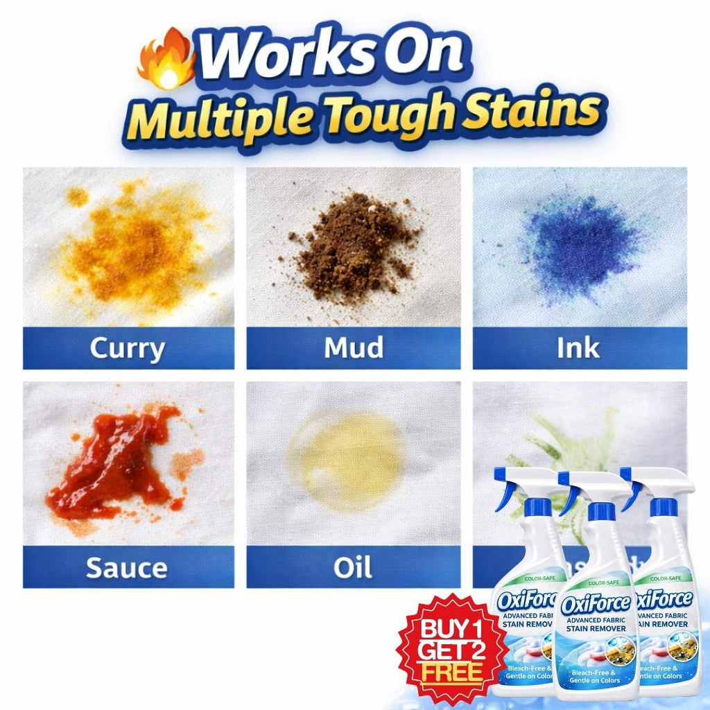 OxiForce Advanced Stain-Remover Spray | Color-Safe | BUY 1 GET 1 FREE!