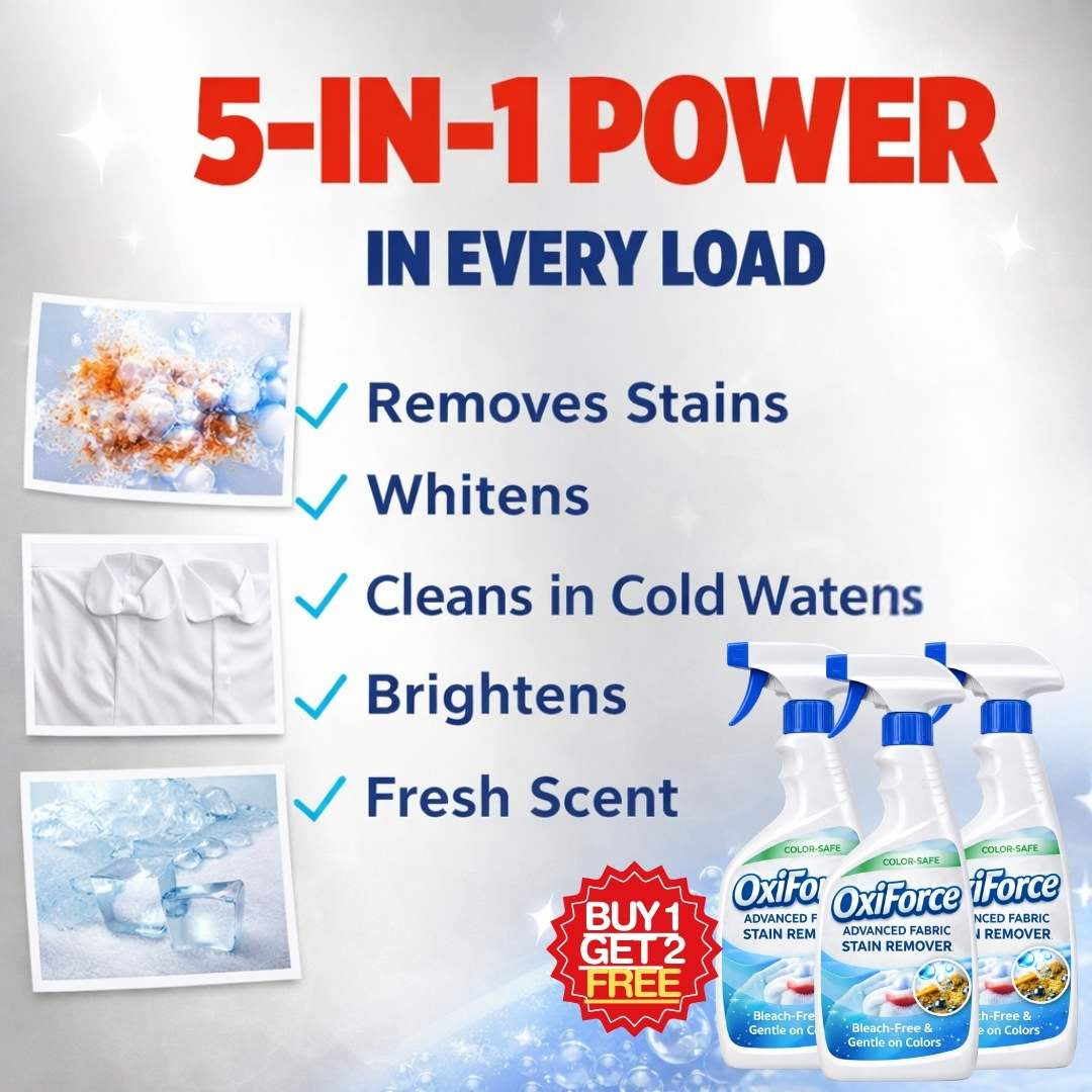 OxiForce Advanced Stain-Remover Spray | Color-Safe | BUY 1 GET 1 FREE!